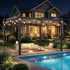 10'x12' Outdoor Pergola with Retractable Canopy | Patio Metal Heavy-Duty Gazebo - Image 7
