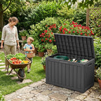 DRATO 55 Gallon Outdoor Storage Box Waterproof, Lockable Resin Deck Boxes | - Image 7