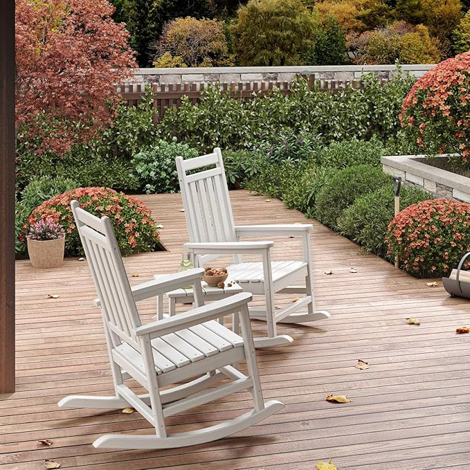 HDPE Rocking Chair Outdoor Set of 2 - Image 8