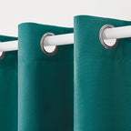 TOWN & COUNTRY BASICS Cabana Solid Heavyweight Indoor Outdoor Curtains - Image 3