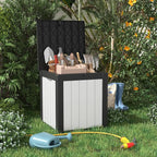PatioZen 50 Gallon Resin Deck Box, Lockable Patio Outdoor Storage Box - Image 2
