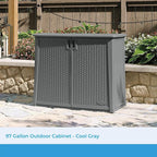 Suncast Lockable Outdoor Cabinet Storage - Image 2