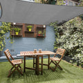 10' x 10' Rectangle Sun Shade Sail, 185 GSM HDPE, Dark Grey | 95% UV block by LagemiexShadeProduct