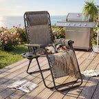 Oversized Zero Gravity Chair, Portable Outdoor Patio Lounge Recliner, Cup Holder - Image 2