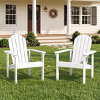 SERWALL HDPE Stackable Adirondack Chairs Set of 4, Space-Saving - Image 8