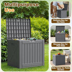 Flamaker Resin Deck Box 40 Gallon Waterproof Outdoor Storage Box | Indoor - Image 6