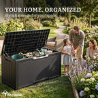 YITAHOME 80 Gallon Outdoor Storage Box | Large Water Resistant Resin Deck Box - Image 4