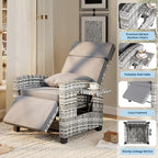 Outdoor Recliner Chair, Reclining Patio Chairs - Image 5