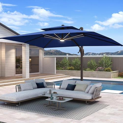 10 X 13 FT Cantilever Patio Umbrella by Unknown