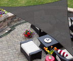 AsterOutdoor Sun Shade Sail Triangle 12' x 12' x 12' UV Block Canopy by AsterOutdoor