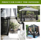 RYB HOME Mosquito Netting Outdoor Curtains - Image 7
