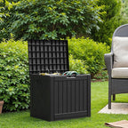 Flamaker Resin Deck Box 40 Gallon Waterproof Outdoor Storage Box | Indoor - Image 3
