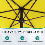 7.5FT Patio Umbrella Table Market Umbrella - Image 7