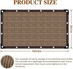 3x16FT 80% Shade Cloth Sun Shade Net - Image 3