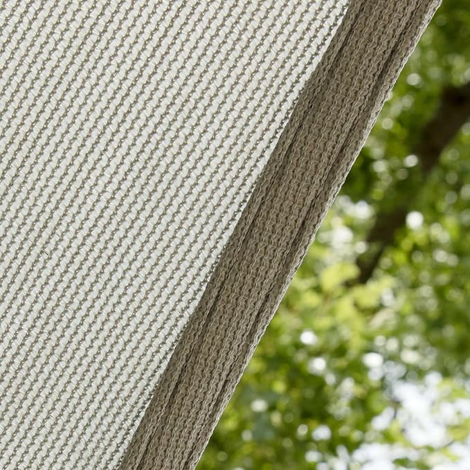 Amgo Custom Size 8' x 22' Grey Rectangle Square Sun Shade Sail UPF50+ AGTAPR0810 - Image 9