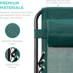 Best Choice Products Set of 2 Adjustable Steel Mesh Zero Gravity Lounge Chair - Image 7