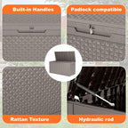 ROJIK Outdoor Storage Housing Deck Box - Image 3