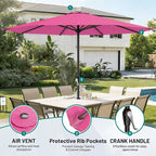 12 FT Patio Umbrella for Outdoor, Outdoor Table Umbrella - Image 2