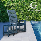 GREENVINES Oversized Outdoor Rocking Chairs Set of 4, HDPE Rocker - Image 2