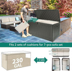 YITAHOME 230 Gallon Large Deck Box - Image 5