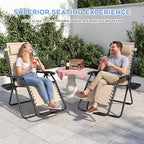 Set of 2 Adjustable Zero Gravity Lounge Chairs Outdoor Recliner w/Cup Holder - Image 7