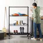 Amazon Basics 4-Shelf Adjustable Heavy Duty Steel Wire Rack Storage Shelving - Image 2