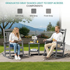 SERWALL Rocking Chair Outdoor, HDPE Patio Rocking Chairs, Porch Rocker - Image 3