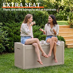 70 Gal Waterproof Outdoor Storage Box UV Resistant Deck Box | Storage bench - Image 2