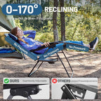 Timber Ridge Oversized Zero Gravity Chair, 33In Wide XXL Zero Gravity Reclining - Image 6