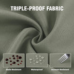 Set of 6 Outdoor Curtains for Patio Waterproof, Breathable Grommet Panels for - Image 6