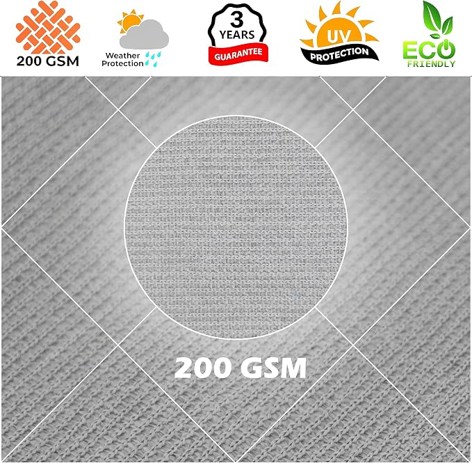 Royal Shade 12' x 23' x 25.9' Grey Right Triangle Sun Shade Sail Order to Make - Image 8