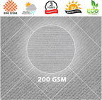 Royal Shade 9' x 23' Grey Rectangle Square Sun Shade Sail Order to Make - Image 8