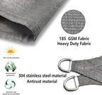 Tronssien Rectangle 10'x13' Sun Shade Sail, 95% UV Blockage Canopy Awning - Image 4