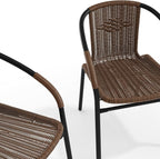 Flash Furniture Lila Modern Rattan Indoor/Outdoor Stackable Dining Chairs - Image 13