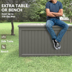280 Gallon Outdoor Storage Box, Resin Deck Boxes Indoor and outdoor, Waterproof - Image 5