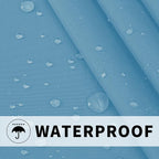 Easy-Going Outdoor Patio Curtains 2 Panels, 110x108 inch, Sky Blue | Privacy - Image 4