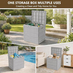 35 Gallon Outdoor Storage Box Waterproof, Deck Boxes Outdoor, Patio Cushions - Image 8