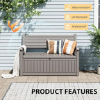 80 Gallon Lockable Deck Bench - Image 4