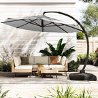 11FT All Aluminum Cantilever Patio Umbrella by ENSTVER