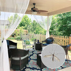 RYB HOME Mosquito Netting Outdoor Curtains - Image 2