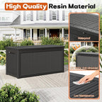 Outdoor Deck Storage Box, Resin Deck Boxes Indoor and outdoor, Waterproof - Image 4