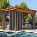 NICETOWN Fade Resistant Outdoor Patio Curtains Waterproof 2 Panels, Xenon Arc by NICETOWN