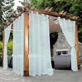 BONZER Sheer Outdoor Curtains for Patio Waterproof 2 Panels | Grommet Light by Bonzer