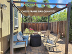 Pergola Shade Cover Replacement Canopy Top Compatible - Image 2