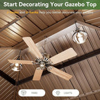 Aoxun Gazebo 12x12 Hardtop Gazebo - Image 6