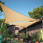 7' x 8' x 10.6' Sand Beige Sun Shade Sail UPF50 Right Triangle SMTAPT12 Canopy by ShadeMart