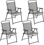 Yaheetech Outdoor Patio Chairs Set of 4, Folding Camping Chairs, no assembly by Unknown