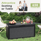 Outdoor Storage Box, 75 Gallon Resin Deck Boxes Outdoor Waterproof - Image 5