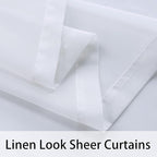 BONZER White Outdoor Sheer Curtains - Image 5