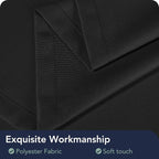 Black Outdoor Curtains for Patio Waterproof, 8 Panels, Rod Pocket | - Image 5